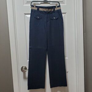 Elevenses Navy Blue High Waisted Paints | 4